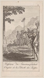 Blad 11 til «Eldre, middelalderlig og nyere historie» av Daniel Nikolaus Chodowiecki