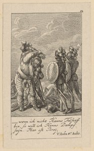 Blad 12 til Shakespeares «Kong Henrik IV» av Daniel Nikolaus Chodowiecki