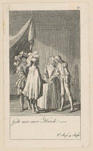 Plate 12 til Shakespeares «Stormen» av Daniel Nikolaus Chodowiecki