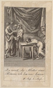 Blad 4 til Shakespeares «Coriolanus» av Daniel Nikolaus Chodowiecki