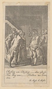 Plate 7 til Schillers "Kabale und Liebe" av Daniel Nikolaus Chodowiecki