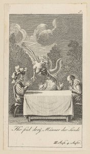 Plate 9 til Shakespeares «Stormen» av Daniel Nikolaus Chodowiecki