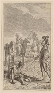 Bortførelsen, eller ridder Karl von Eichenhorst og frøken Gertrude von Hochburg, blad fra første utgave av «Dikt av Gottfried August Bürger» av Daniel Nikolaus Chodowiecki