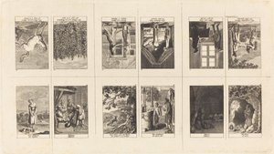 Illustrasjoner til Fables & Tales av Gellert, Gleim, Hagedorn, Lichtwer og Pfeffel av Daniel Nikolaus Chodowiecki