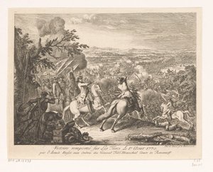 General Rumyantsevs seier i slaget ved Cahul, 1770 Victoire remportée sur les Turces Le 1.r Aout 1770 par l