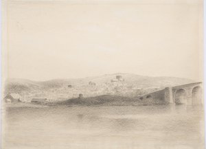 Hexham, ca. 1916 (kull på papir) av Daniel Oliver