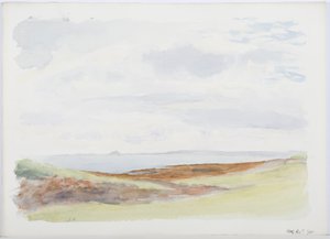 Holy Island, 1895 (blyant og wc på papir)