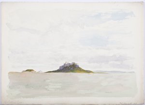 Holy Island Castle, 1893 (blyant og wc på papir)