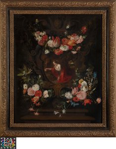 Blomsterkrans med Maria Magdalena