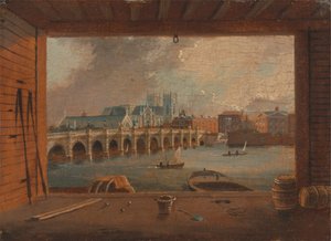 Utsikt over Westminster Bridge av Daniel Turner