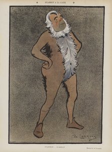 Den franske skuespilleren Benoit-Constant Coquelin i Scarron ved Theatre de la Gaite. Illustrasjon for Le Rire
