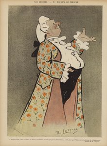 Maurice de Feraudy , fransk låtskriver og skuespiller. Illustrasjon for Le Rire