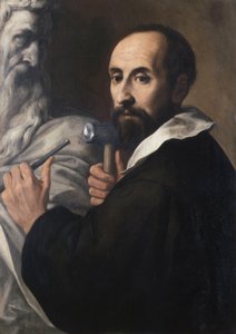 Portrett av en skulptør, ca. 1625 (olje på lerret) av Daniele Crespi