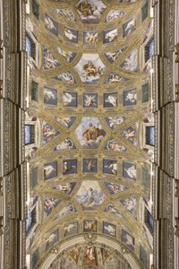 Hvelv av sentralskipet, kirken S. Maria Assunta av Daniele Crespi