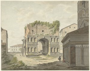 Buen til Janus quadrifons og en del av S. Giorgio i Velabro i Roma