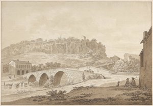 Utsikt over Civita Castellana av Daniël Dupré