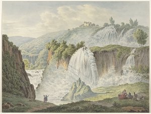 Utsikt over Tivoli-fossen av Daniël Dupré