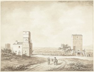 Ruinene av Villa Adriana nær Tivoli av Daniël Dupré