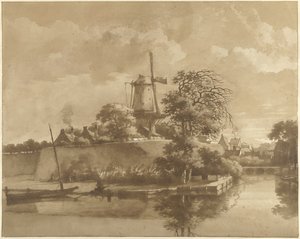 Kjøremøllen ved Tolsteegpoort i Utrecht