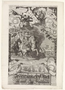 Alliert seier over franskmennene og spanjolene, 1702 Erobringer av hennes høye allierte vant mot Vranckrijck og Spania i år 1702 / Conquestes des hauts Alliez remportée sur la France et L
