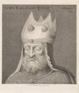 Portrett av en biskop Sinte Rycolaus Biscop (tittel på objekt) av Daniël Veelwaard (I)