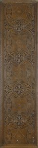 En frise med stiliserte botaniske motiver med klassisk bladkant, ca. 1893 (bronsebelagt smijern) av Dankmar and Sullivan Louis Adler