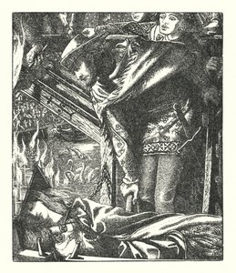 The Lady of Shalott (gravering)