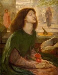 Beata Beatrix, 1862 av Dante Gabriel Charles Rossetti