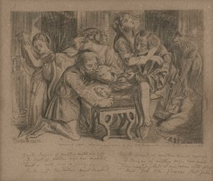 I går Rosa, 1850 av Dante Gabriel Charles Rossetti