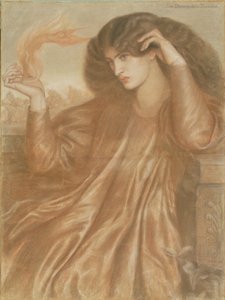 Flammens kvinne av Dante Gabriel Charles Rossetti