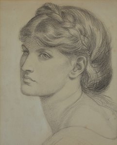Portrett av Alexa Wilding, en studie for 