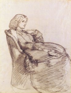 Portrett av Annie Miller av Dante Gabriel Charles Rossetti