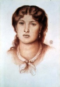 Portrett av Fanny Cornforth, 1868 av Dante Gabriel Charles Rossetti