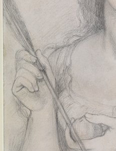 Studie for "Venus Verticordia" av Dante Gabriel Charles Rossetti