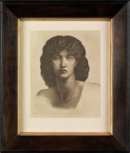Studie av Jane Morris for Astarte Syriaca (fotogravyr) av Dante Gabriel Charles Rossetti