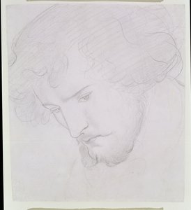 The Seed of David - Study for David, 1859-1862 av Dante Gabriel Charles Rossetti