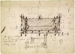To design for en sofa, ca. 1861-62 av Dante Gabriel Charles Rossetti