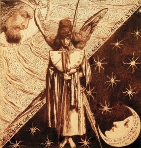 Dantis kjærlighet av Dante Gabriel Charles Rossetti