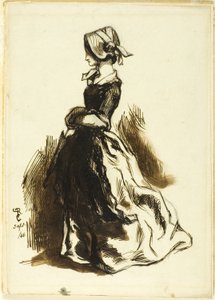 Portrett av en kvinne i full lengde av Dante Gabriel Rossetti