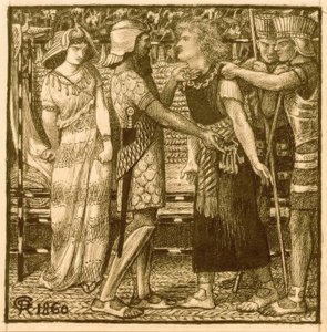 Josef anklaget før Potifar av Dante Gabriel Charles Rossetti