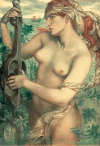 Ligeia Siren av Dante Gabriel Charles Rossetti