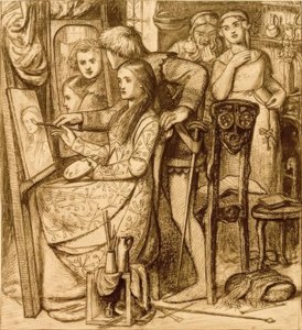 Kjærlighetens speil av Dante Gabriel Charles Rossetti