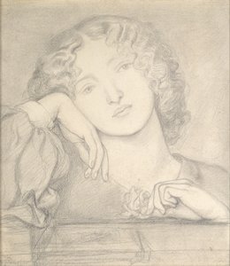 Man Rose, ca 1860-tallet av Dante Gabriel Rossetti