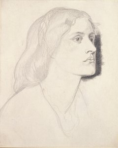Portrett av frøken Ruth Herbert, sannsynligvis 1858 av Dante Gabriel Rossetti