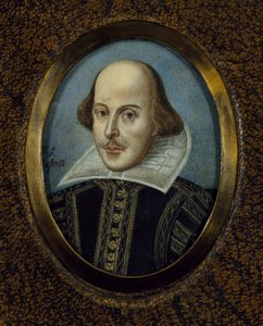Portrett av William Shakespeare 1564-1616, ca 1865 av Dante Gabriel Charles Rossetti