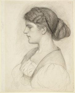 Profilbyste av Fanny Cornforth av Dante Gabriel Rossetti