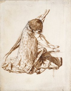 St Cecilia, ca 1850-tallet av Dante Gabriel Rossetti