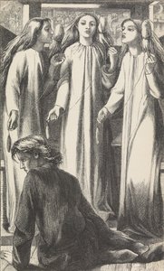 Musikkmesteren, 1855. av Dante Gabriel Rossetti