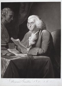 Benjamin Franklin av David (after) Martin