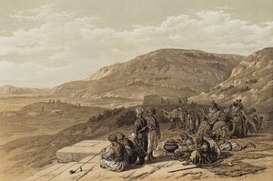 Jakobs brønn i Sikem (farge litho)